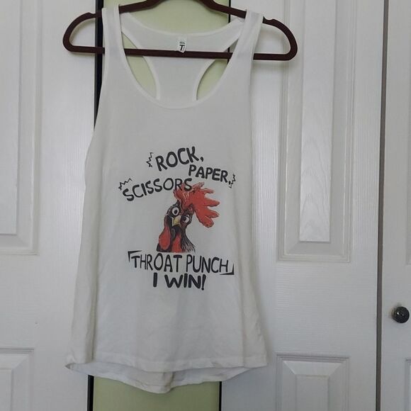 Funny Chicken Racerback Tank - Picture 3 of 4